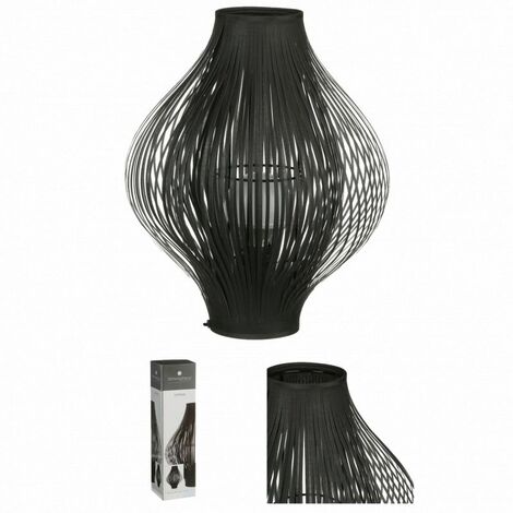 Atmosphera Lampe Salva – Metall & Papier, Höhe 38 Cm, Ø 32 Cm, E27, Ethno-Chic Design, Für Warmes Licht