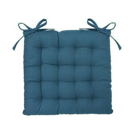 Stuhlküchlein mit Knoten 38 x 38 cm Atmosphéra - Entenblau