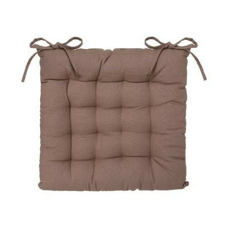 Stuhlkalette mit Knoten 38 x 38 cm Atmosphéra - Taupe