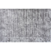 Handgewebter Viskoseteppich Used 90 x 150 cm - Grau