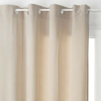 Möbelvorhang Lilou Samteffekt 140 x 260 cm Atmosphera - 1 Panel - Taupe