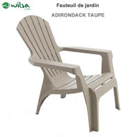 Sessel Adirondack Polypropylenharz Wilsa Garden - Taupe - 1 Sessel Adirondack
