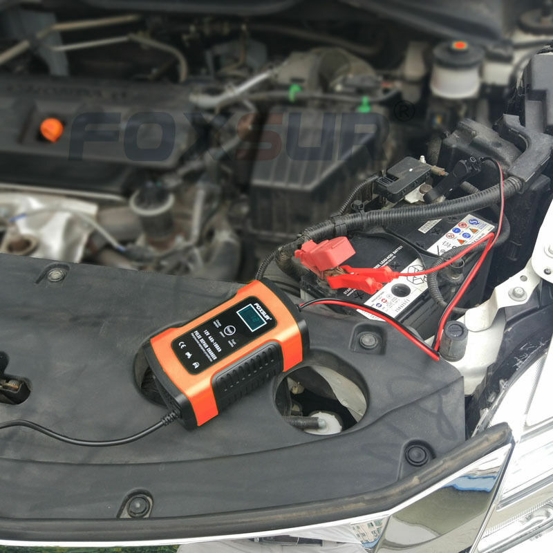 Chargeur, booster et câbles de démarrage 12V 5000mA Entièrement Chargeur de  Batterie Automatique/Mainteneur pour Voitures