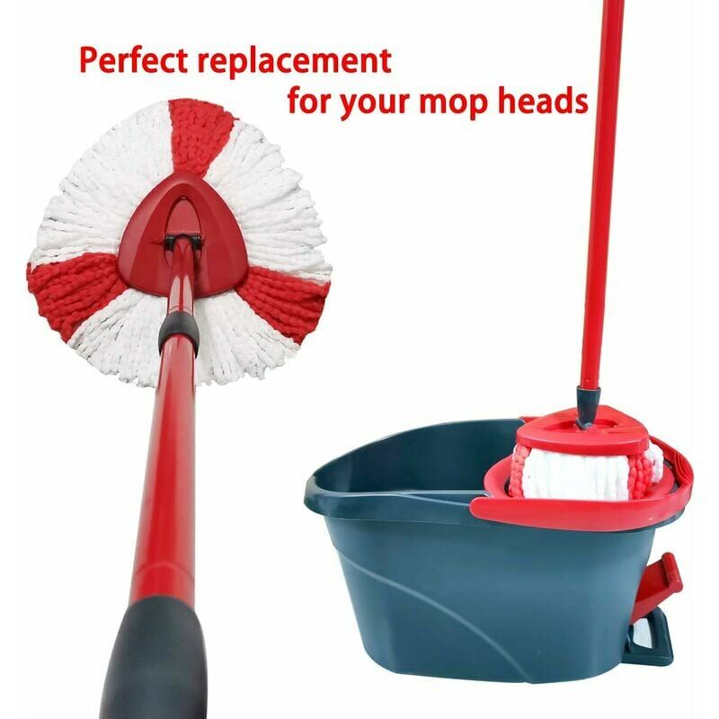 3 Pack Premium Remplacement Mop Heads Recharge pour 360 Rotation Ronde  Rotative Magic Mop