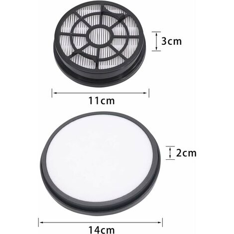 2Pcs Filter for Rowenta Swift Power Cyclonic ZR904301 RO2910EA RO2913EA  RO2915EA RO2932EA RO2933EA RO2957EA RO2981EA Vacuum Cleaner