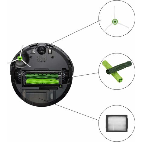 9pcs Accessoires pour Roomba E5 E6 E7 I7 I7 + Accessoires Aspirateur Pièces  Main Brush Filter