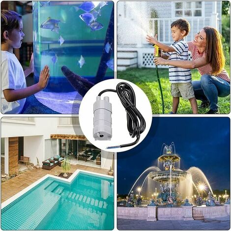 Pompe submersible 1500 L/H 1 pièce pompe à eau caravane camping jardin  aquariu