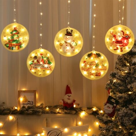 DOTBUY Guirlande lumineuse LED, Intérieur Pile Lumiere Décoration Chambre  Enfant Boules Coton Batterie Chaîne Pour Maison Valentin Noël Fêtes Mariage  (1.8m / 10 Boule lumière, White)