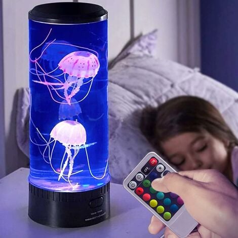Lampe méduse à LED, lampe à lave méduse, lampe d'ambiance colorée