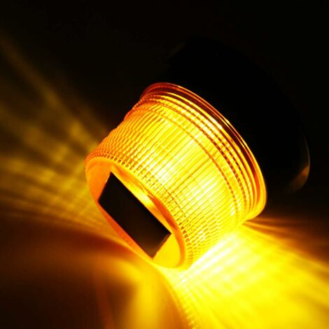  Houxian Lumière voiture  Indicateur LED d'alarme voiture -  Lampe clignotante LED d'alarme voiture portable, voyant d'avertissement  solaire LED pour SUV, camion, véhicule, motos