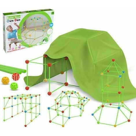 Tente pour enfants, kit de construction de cabane pour enfants DIY