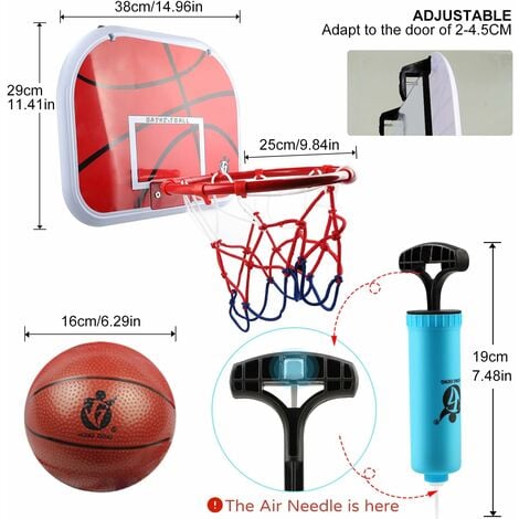 Mini Panier de Basket Mural, Panier de Basket Intérieur avec 2