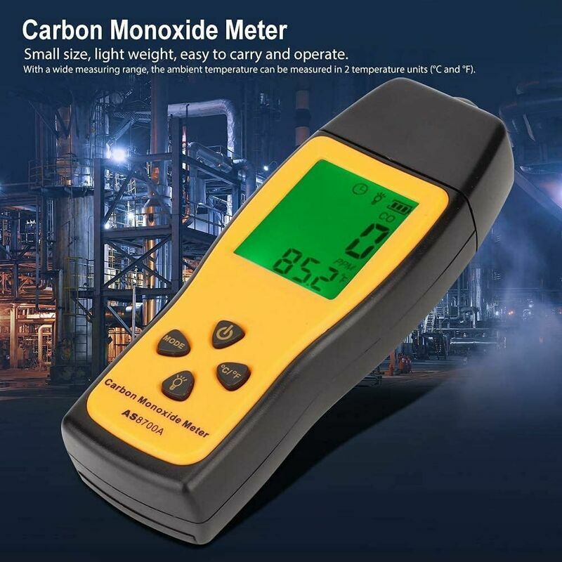 Mesureur de monoxyde de carbone portable Moniteur de monoxyde de carbone  Analyseur de gaz de carbone Testeur de gaz CO portable