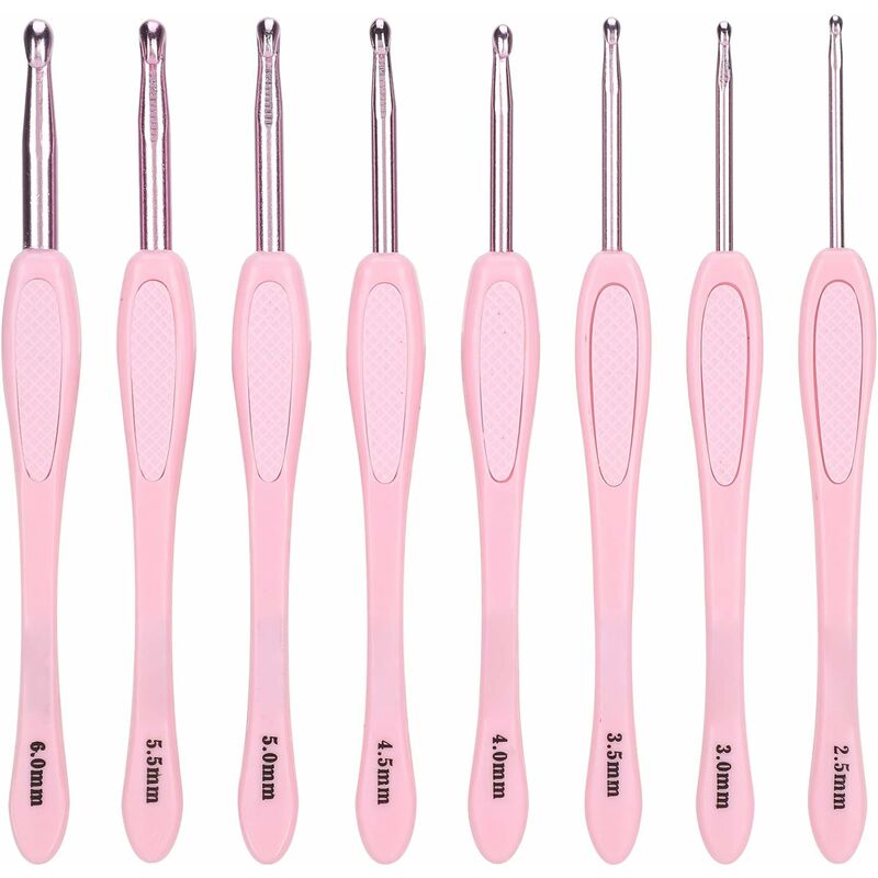 1pc Crochet Hooks Aiguilles À Tricoter En Plastique Poignée - Temu France