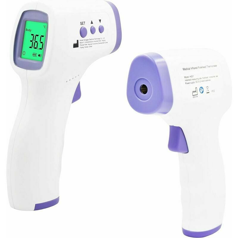 Thermomètre infrarouge numérique violet Laser Pistolet de température  industrielle sans contact avec rétroéclairage -50-550cnot pour les  humainsbatterie non incluse