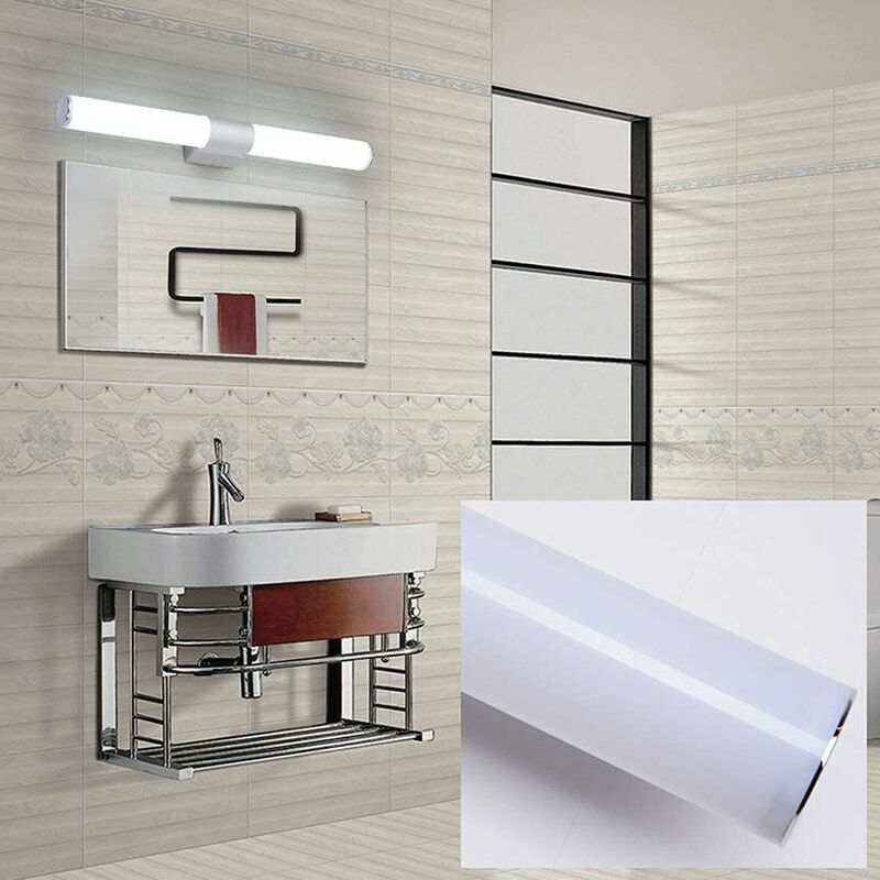 Lampe miroir contemporaine longue en laiton salle de bain 13W