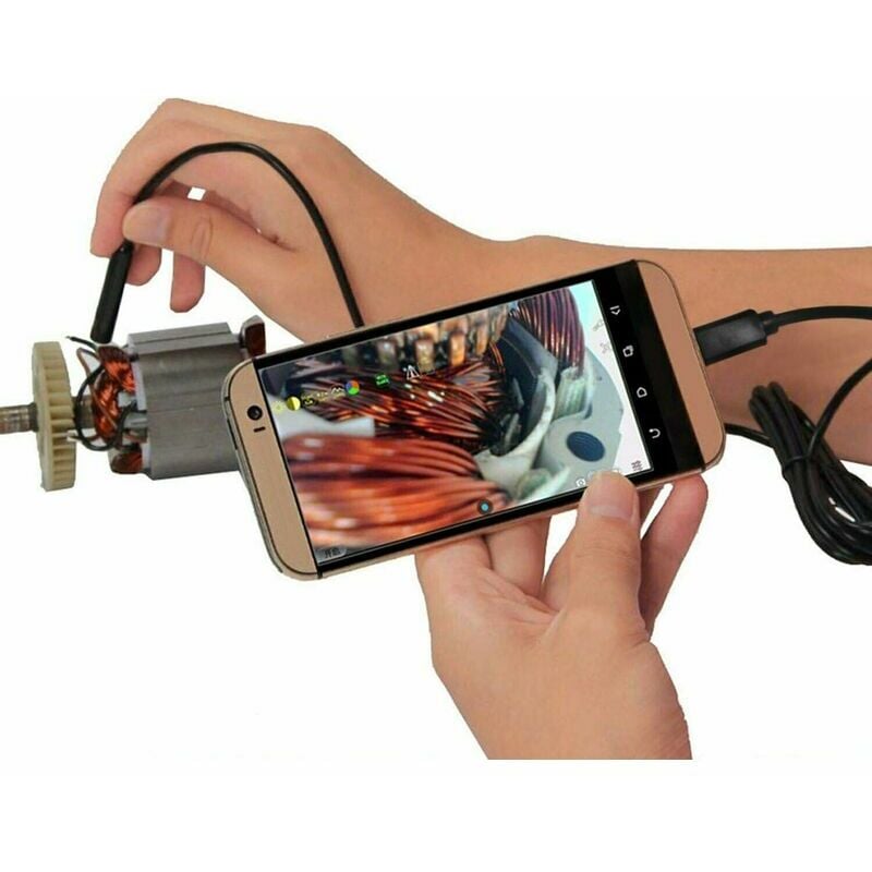 Otoscope Oreille Endoscope Caméra Oreille 4MP HD 3.6mm Kit de Nettoyage d' Oreille avec 6 Lumière LED Ear Cleaner 1600P WIFI Endoscope Oreille  Visuelle Intelligente pour Smartphones et Tablettes