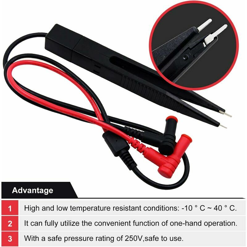 Composant de puce SMD Outil de test Multimetre metre de testeur sonde sonde