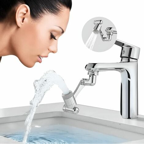 Extension de robinet flexible 360 - pour salle de bain extérieure