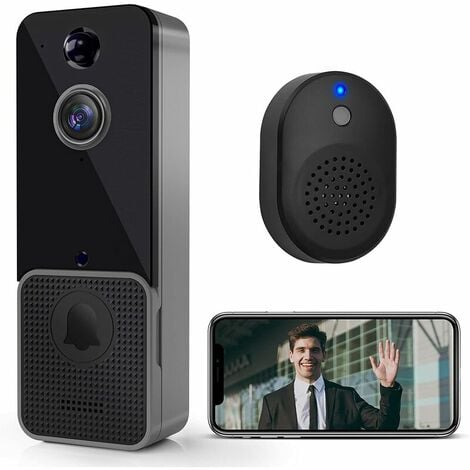 Acheter Sonnette vidéo sans fil avec caméra, sonnette intelligente