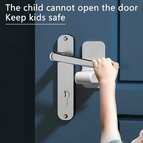 Serrure de tiroir à 2 paquets, serrure de sécurité pour enfants, protection  pour bébé, ouvrir la porte du réfrigérateur, serrure de porte multifonction  pour armoire anti-pincement pour bébé