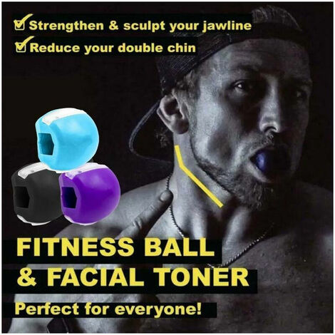 1 pièce mâchoire balles d'exercice entraîneur de la mâchoire muscle du  visage jawline visage cou