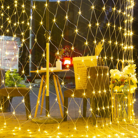 Extérieur-Intérieur Guirlande Lumineuse Exterieur Lampe Solaire, 50 LED 7 M  8 modes Étanche Eclairage d'Ambiance Jolies Décoration Lumière pour Jardin  Terrasse Clôture Cour Maison Fête Noël C