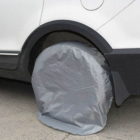 4pcs Housse de pneu, matériau en fibre de polyester roue pneu pneu  couverture de protection pour