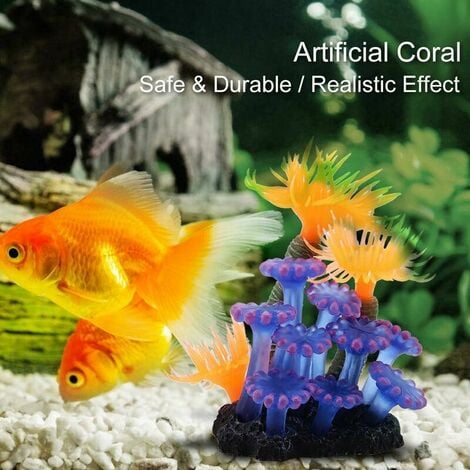 Corail Artificiel, Anémone Lumineuse de mer de Corail de Silicone