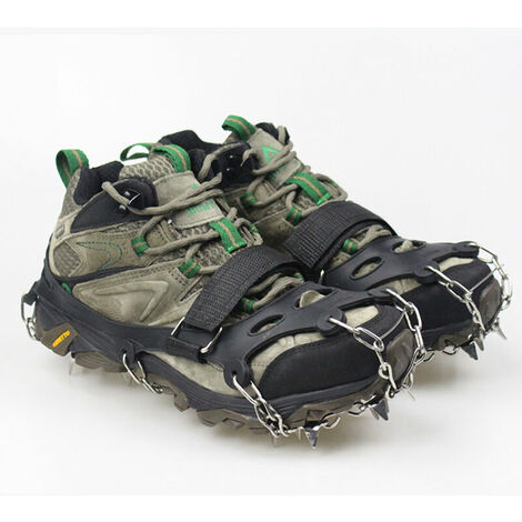 Crampons Neige Antidérapants, Crampons Antidérapants, Crampons à Glace  Antidérapants avec 19 Les Dents, Crampons a Neige