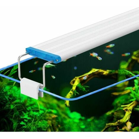 Lumière ultra-fine pour aquarium Lumière bleue blanche Lumière pour  aquascape Lumière pour support d'aquarium Lumière LED (28cm)