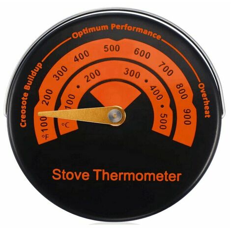 Thermomètre magnétique pour conduit de fumée - Tube en acier à