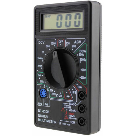 Testeur De Tension MT87 Professionnel LCD Pince Numérique Multimètre  Voltmètre Ampèremètre Ohmmètre Portable Multi