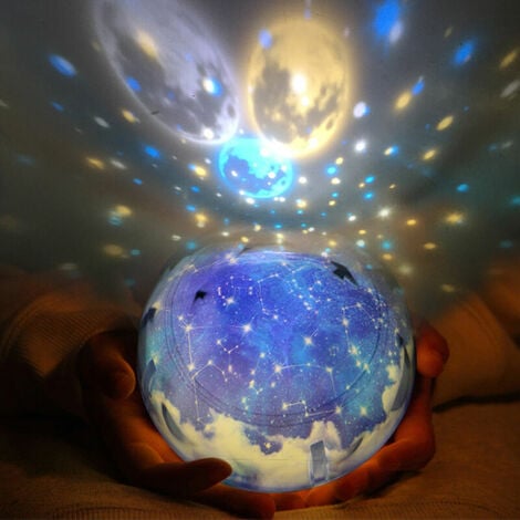 LED veilleuse ciel étoilé magique étoile lune planète projecteur lampe  cosmos univers Luminaria bébé pépinière lumière