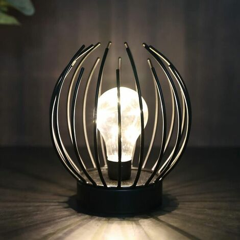 Astuce : Lampe de table LED métal sur piles - Lumière d'ambiance