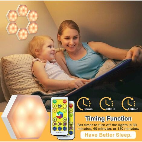 Prise Veilleuse LED avec Télécommande - 2-PACK - Pour Adultes et Enfants -  Dimmable 