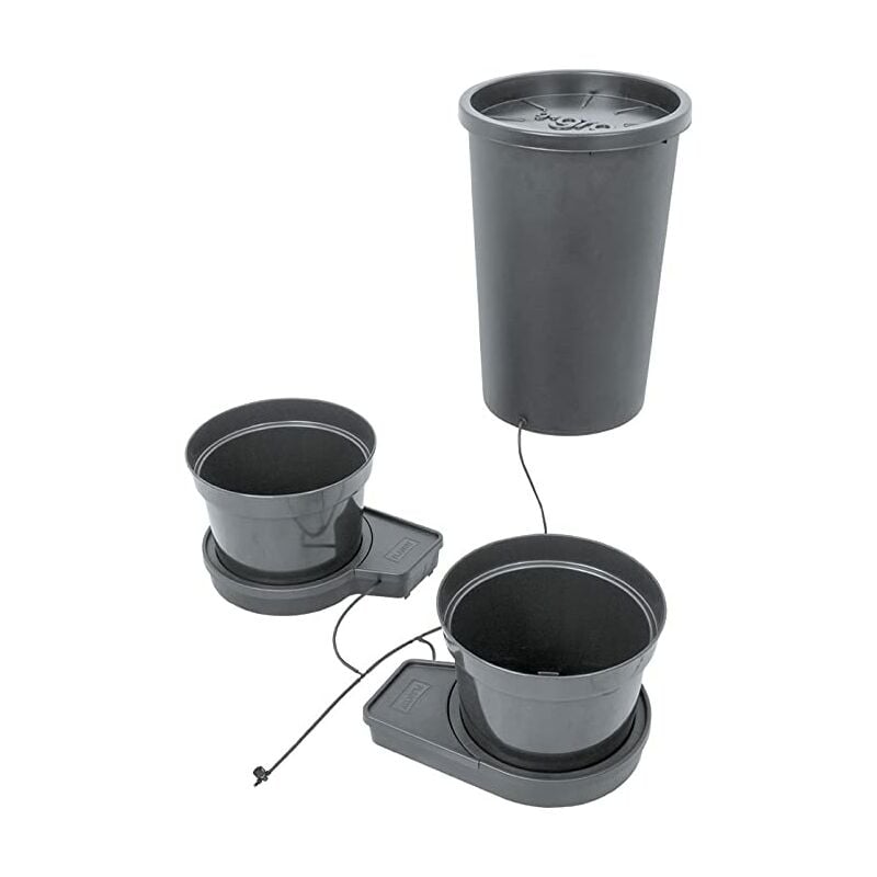 Self-watering growing system, gravity fed. 2 x 15L plant pots ...