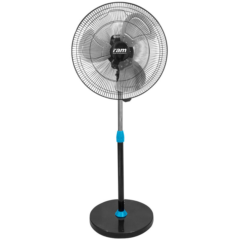 RAM 450mm adjustable Heavy Duty Pedestal Fan (18") 4 Speed