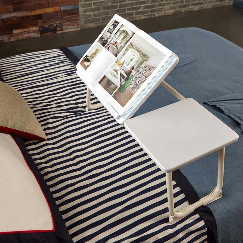 Table de canapé plateau de lit pliable en bois MDF pour PC et tablette - cm  53x22