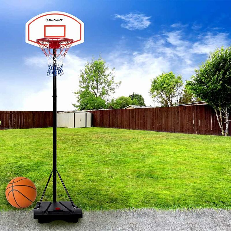 Panier de Basket sur Pied - Hauteur Réglable 1,48m à 2,5m avec Filet et  Ballon,Portable Jouet Exterieur Interieur pour Enfant Adulte - Cdiscount  Sport