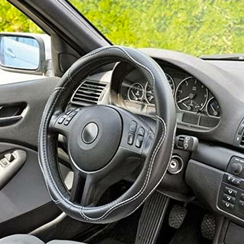 Revêtement de volant de voiture en cuir cristal pour femmes