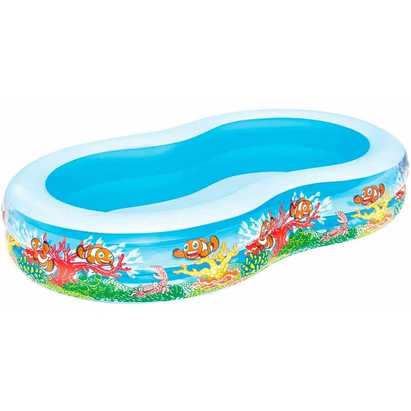 Piscine gonflable Otto Family 262x157x47cm 544LT 2 anneaux pour l'extérieur  Bestway