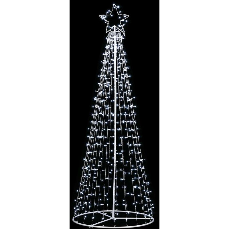 Déco De Noël Arbre Lumineux Argenté 160 LED Blanc Froid H 120 Cm -  Décoration de fête BUT