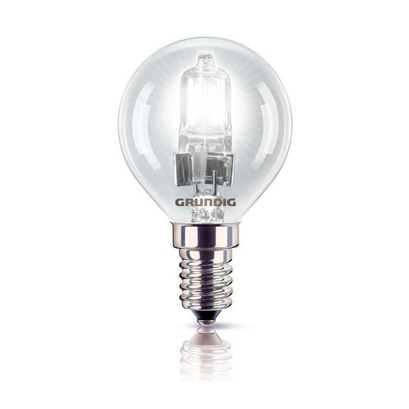 Grundig Ampoule halogène à économie d'énergie forme sphérique 42W E14  lumière chaude