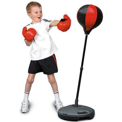 Punching ball sur pied pour enfant hauteur réglable base de