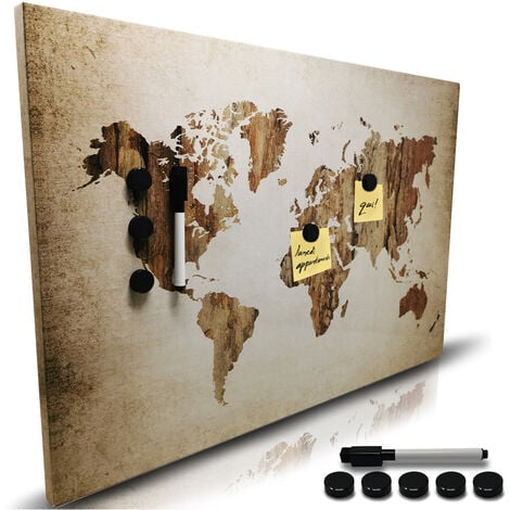 GIANTEX tableau noir panneau publicitaire magnétique à double faces 101x50  cm, présentoir publicitaire chevalet de trottoir avec accessoires