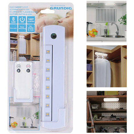 Grundig LED Spots 5 Pièces - Lampe à pression - Éclairage d'armoire - À  piles 