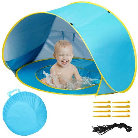 Sunshade Tente de jeux pour enfants Mini piscine pliable portable pop-up