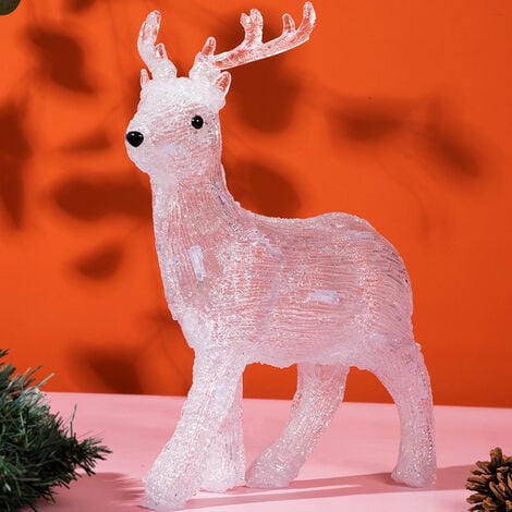 Figurine lumineuse LED en acrylique décoration de Noël - Modèle au
