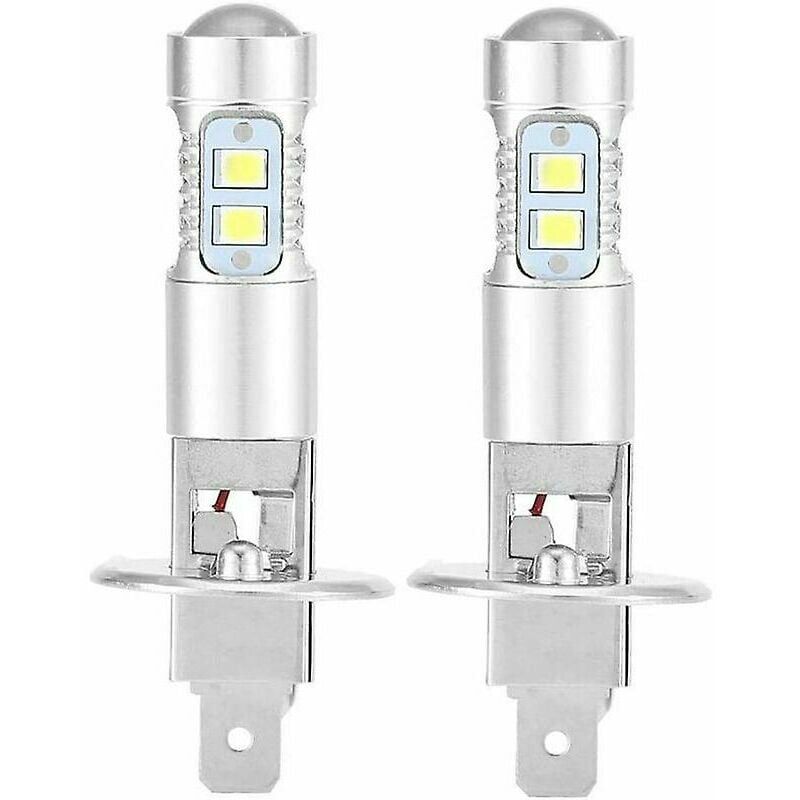 Kit DE 2 Ampoule H1 55W BLANC Lampe Halogene Feu Phare XENON GAZ SUPER  WHITE 12V